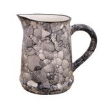 KunhaR Ceramic Water Jug, Ceramic Picher, 1110 Ml, Black Luster