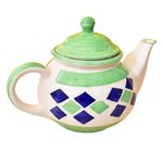 KunhaR Ceramic Teapot - 1 Piece, Green, 1000 ml